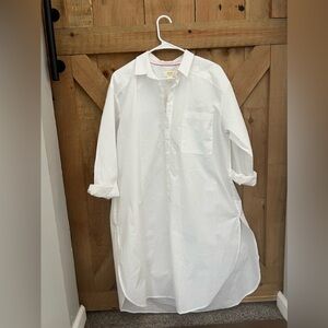 NWT Maeve by Anthropologie White Linen Dress